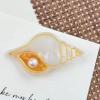2PCS Conch Hair Clips,Conch Hair Alligator Clips,Cute Conch Hair Duckbill Clips,Animal Shape Hair Clip,Acetate Hair Clips for Girls,Small Hair Barrette for Women (Conch) view 4