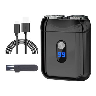 Convenient Double Head Magnetic Charging Shaving Device for Men Entire Body Washable Trimmer for Home Office Or Gym Use
