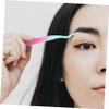 DEARMAMY Professional Stainless Eyebrow Clip Brush Tweezer Kit for Women Facial Hair Removal view 4