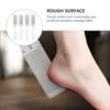 FOYTOKI 4Pcs Double Sided Stainless Steel Foot File Durable Remover and Exfoliating Massage Tool for Smooth Feet for Home Use and Travel view 2