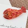 2PCS Lobster Hair Clips,Lobster Hair Alligator Clips,Cute Lobster Hair Duckbill Clips,Animal Shape Hair Clip,Acetate Hair Clips for Girls,Small Hair Barrette for Women (Lobster) view 4