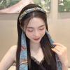 2025 New Satin Fabric Hair Bands, Retro Satin Cross Knotted Fabric Headband, Ribbon for Hair Fashionable Adjustable Bowknot Hairbands, Suitable for Women Of All Ages To Wear (Black, one size) view 2