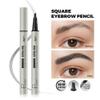 2 Pack Microblading Eyebrow Pen and Brow Tint for Women with Angled Brush & Dip to Effortlessly Create Natural Hair Like Brows, Waterproof Fast Eye Brow Makeup Pencil, Last All Day (Charcoal Grey) view 4