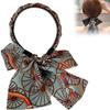 2025 New Satin Fabric Hair Bands, Retro Satin Cross Knotted Fabric Headband, Ribbon for Hair Fashionable Adjustable Bowknot Hairbands, Suitable for Women Of All Ages To Wear (Blue, one size) view 1