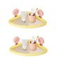 2PCS Shower Caddy with Suction Cups, Wall Mounted Bathroom Storage Shelf (yellow) view 1