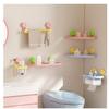 2PCS Shower Caddy with Suction Cups, Wall Mounted Bathroom Storage Shelf (yellow) view 2