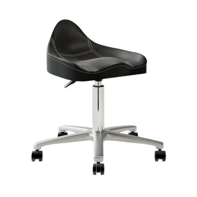 BXKCFYBSQ Saddle Stool with Wheels,Hydraulic Adjustable Rolling Stool,Swivel Ergonomic Chair,for Salon Spa Massage Tattoo and Office,Bearing Weight 440lbs(Black)