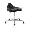 BXKCFYBSQ Saddle Stool with Wheels,Hydraulic Adjustable Rolling Stool,Swivel Ergonomic Chair,for Salon Spa Massage Tattoo and Office,Bearing Weight 440lbs(Black) view 1