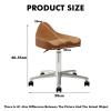 BXKCFYBSQ Saddle Stool with Wheels,Hydraulic Adjustable Rolling Stool,Swivel Ergonomic Chair,for Salon Spa Massage Tattoo and Office,Bearing Weight 440lbs(Black) view 2