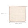 Didiseaon 3pcs Ramie Washcloths Hand Towels Face Washcloths for Body and Face Muslin Cloth view 2