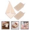 Didiseaon 3pcs Ramie Washcloths Hand Towels Face Washcloths for Body and Face Muslin Cloth view 3