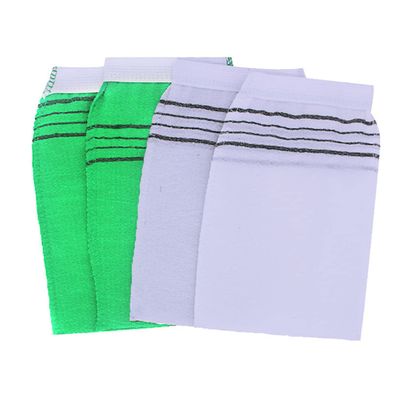 WRITWAA Coarse Texture Bath Gloves 10PCS Sauna Bath Mitts Thickening Wash Towels for Home Use Portable Bathing Supplies