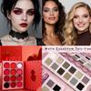 Afflano Cool Toned Matte Natural Eyeshadow Palette For Mature Eyes + Red Black Eyeshadow Palette, Highly Pigmented, Blendable Netural Colors Long-Wear, Red Eyeshadow for Brown Goth Natural Makeup view 1