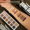 Affano Red Goth Eyeshadow Palette+ Neutrals Brown Eye Shadow Pallet, Blendable Natural Colors Long-Wear, Highly Pigmented Velvet-Smooth, Red Black Nude Eyeshadow for Brown Eyes Gothic Everyday Makeup view 2