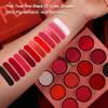 Affano Red Goth Eyeshadow Palette+ Neutrals Brown Eye Shadow Pallet, Blendable Natural Colors Long-Wear, Highly Pigmented Velvet-Smooth, Red Black Nude Eyeshadow for Brown Eyes Gothic Everyday Makeup view 3