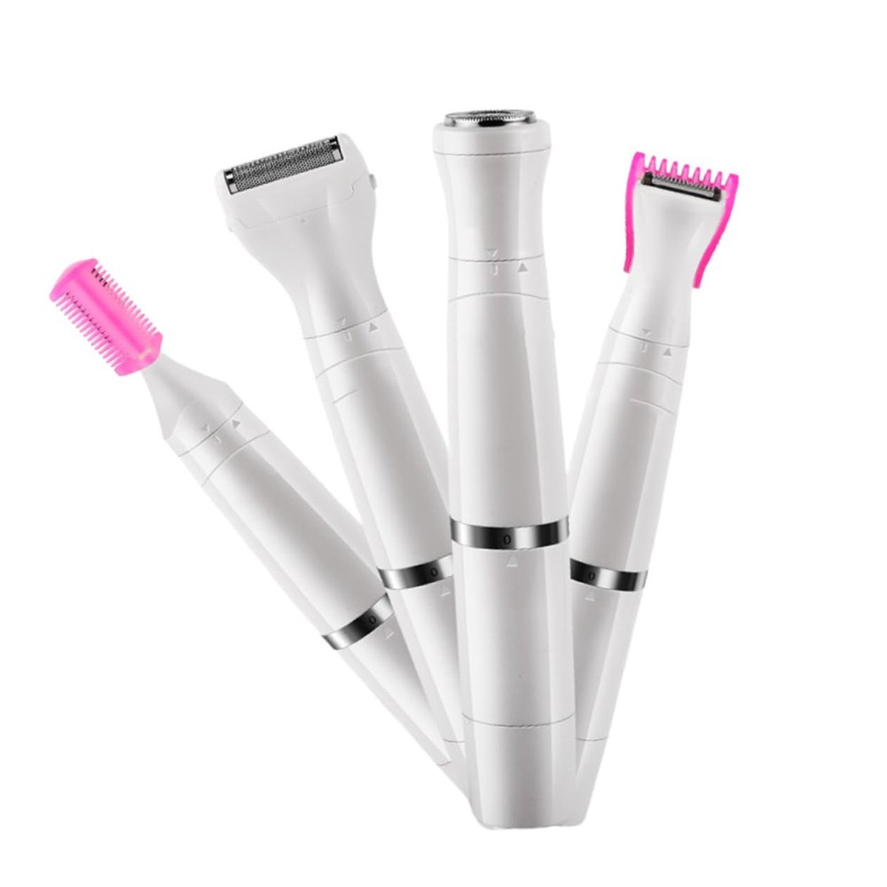 PartyKindom Electric Shaver for Women  Armpit Hair Trimmer Replaceable Heads USB Charging Waterproof Design for Home and Travel Use