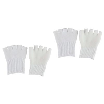 GALPADA 2pairs Women Foot Care Five Toe Gel Socks Toe Separating Socks for Comfort and Moisturizing