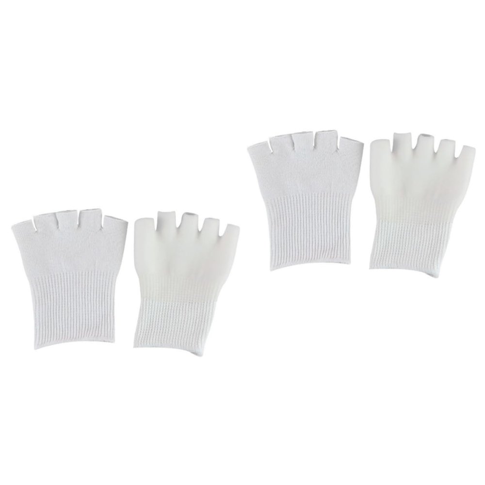 GALPADA 2pairs Women Foot Care Five Toe Gel Socks Toe Separating Socks for Comfort and Moisturizing