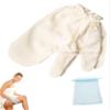 A Pair Dry Brushing Gloves, Raw Silk Gloves,Daily Massage & Exfoliating Silk Gloves, for Skin Brushing with Elastic Wristband for Men and Women Massage view 1