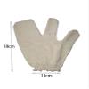 A Pair Dry Brushing Gloves, Raw Silk Gloves,Daily Massage & Exfoliating Silk Gloves, for Skin Brushing with Elastic Wristband for Men and Women Massage view 2