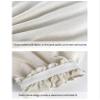 A Pair Dry Brushing Gloves, Raw Silk Gloves,Daily Massage & Exfoliating Silk Gloves, for Skin Brushing with Elastic Wristband for Men and Women Massage view 4