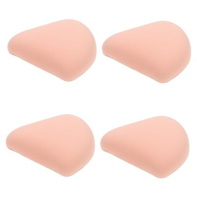 ASAKKURA Triangular Makeup Powder Puff 4 Pack Soft Cotton Versatile Wet/Dry Use for Skin Types for Travel and Everyday Makeup