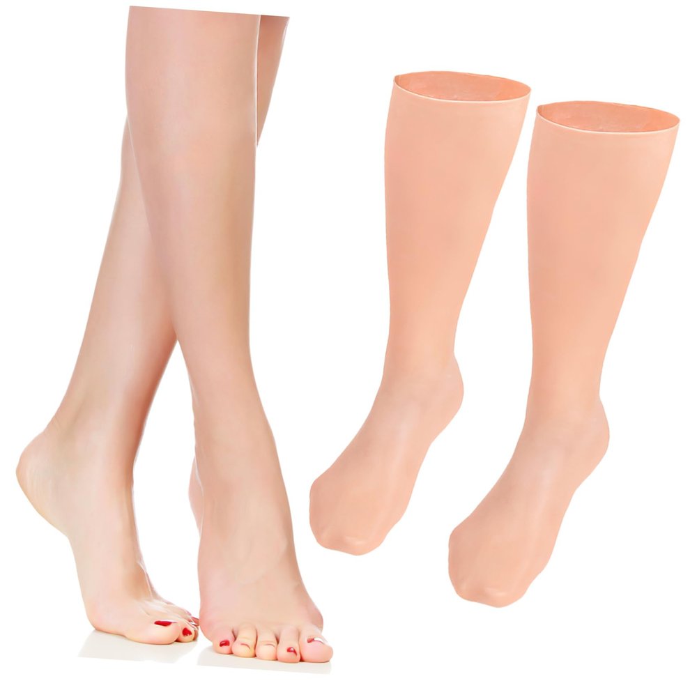 Baluue Cracked Feet Moisturizing Socks Long Women Socks for Dry Exfoliating Care