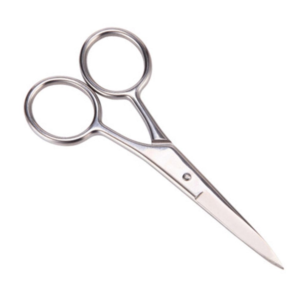 SHERCHPRY 2 Pcs Stainless Steel Beard Scissors Set Professional Hair Cutting Scissors for Men Hair Trimming Shears for Home and Barbershop Use