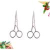 SHERCHPRY 2 Pcs Stainless Steel Beard Scissors Set Professional Hair Cutting Scissors for Men Hair Trimming Shears for Home and Barbershop Use view 3