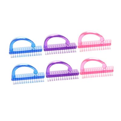 Baluue 6pcs Nail Brush Nail Grip Brush for Cleaner Accessory Easy to Use and Carry