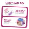 Baluue 6pcs Nail Brush Nail Grip Brush for Cleaner Accessory Easy to Use and Carry view 2