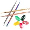 FOMIYES 4pcs Nail Art Pusher Kit Professional Nail Tools Cuticle Peeler Dotting Pen for Manicure Pedicure view 1