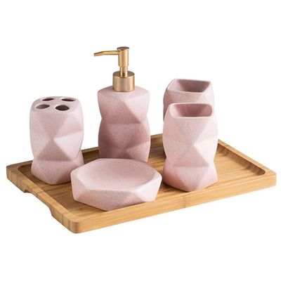 THJKUPO Ceramic Toiletries 4-Piece Nordic Toiletries 4-Piece Bathroom Gift Set Mouthwash Cup