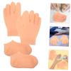 Beaupretty 1Set Female Moisturizing Gloves Comfortable Dry Hand Care Gloves Overnight Moisturizing Socks for Soft Feet Reusable Skin Treatment for Women Convenient Easy to Use view 2