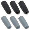 Baluue 6pcs Extra Coarse Replacement Roller for Foot Scrubber Plastic Dead Skin Removal for Feet Black Foot Rasp Remover view 1