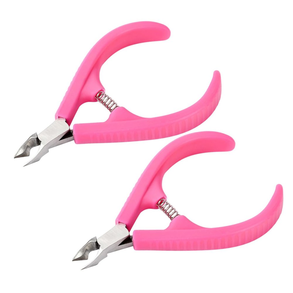 Baluue 2pcs Dead Skin Pliers Nail Art Tool Cuticle Trimmer Nail Supplies for Salons Home Use