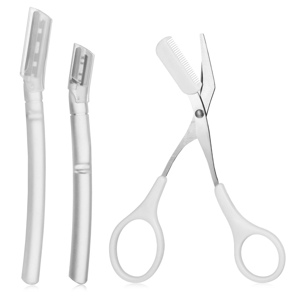 VALICLUD 1set Eyebrow Grooming Kit Scissors and Trimmer Professional Eyebrow Shaping Tools for Precise Hair Removal Safe and Comfortable Design