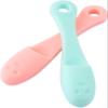 2 Pcs Silicone Face Cleaner Blackhead Remover Brush Cleanser Nose Pore Brush Finger Scruber Tool Facial Skin Cleaner Massage Brush Green and Red, Manual Facial Cleansing Brushes view 1