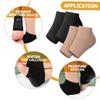 DEARMAMY 2pairs Heel Socks for Plantar Fasciitis Relief Breathable Foot Buffer Silicone Cover Reusable Washable Men Women Toeless Socks view 3