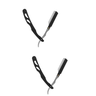 Beavorty 2pcs Manual Shaving for Men Ergonomic Design - Handle for Beard Trimming Eyebrow Shaving