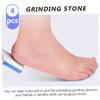 Baluue 4pcs Double-Sided Pumice Stone Foot Scrubber for Portable Pedicure Callus Remover Foot File Design for Comfortable Grip and Washable view 4