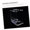 BIUDECO 3Pcs Men's Beard Brush Stand Set Boar Bristle Razor Holder Foam Organizer for Shaving Tools Bathroom Storage Rack view 3