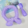 2 in 1 Facials Cleansing Brush Manual Cleansing Brush Makeup Headbands Bowknot Hair Bands Facials Brush for Washing Face view 3
