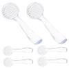 SAFIGLE 6Pcs Nail Brush Tool for Dust Cleaning Fingernail Brush Accessory with Soft Bristles for Nail Art Manicure Transparent Design for Easy Use and Carrying view 1