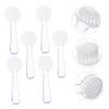 SAFIGLE 6Pcs Nail Brush Tool for Dust Cleaning Fingernail Brush Accessory with Soft Bristles for Nail Art Manicure Transparent Design for Easy Use and Carrying view 3