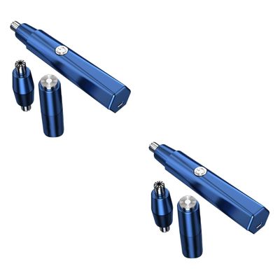 BESTYASH 2sets Electric Nose Hair Trimmer and Ear Hair Grooming Kit for Men and Women Dual Function Beard and Eyebrow Trimmer Design