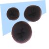CALLARON 3pcs Coffee Hair Donut Bun Maker Sponge Hair Styling Tools for Neat Buns for Ballet and Dance Easy to Use view 2