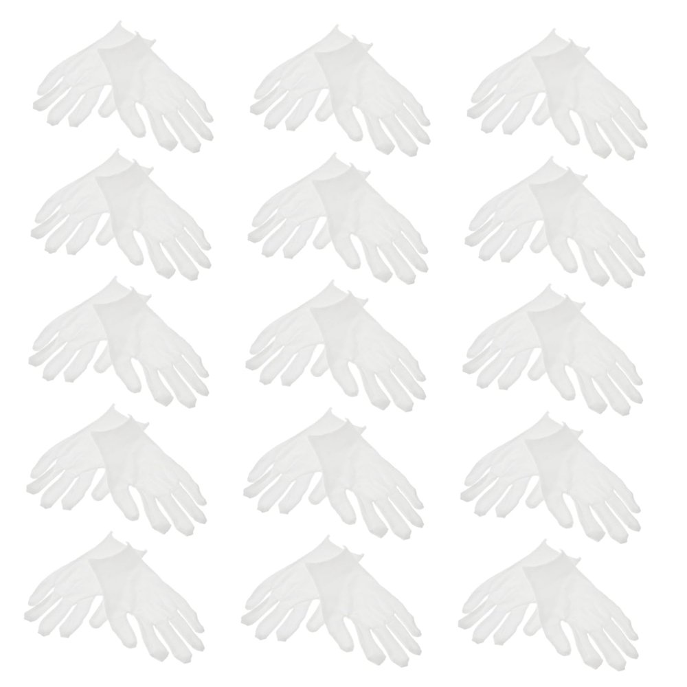 Baluue 15 Pairs Moisturizing Cotton Gloves for Care Breathable Overnight Hand Treatment for Dry Versatile Hand Protection