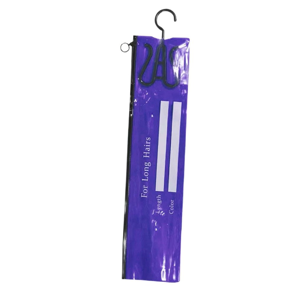 Hair Extension Holder Bag with for Ponytail Bundles, S Purple