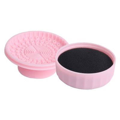 IWOWHERO Silicone Makeup Brush Cleaner Sponge Dual-Use Cleaning Pad for Makeup Brushes Portable Easy to Use